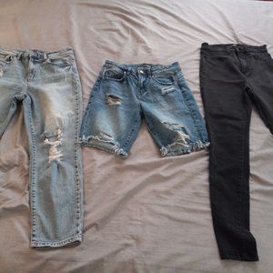 Bundle of 3 Fashion Nova jeans size 7